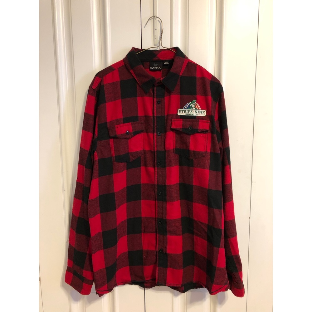 Strip Nine Long Sleeve Buffalo Plaid Flannel Button Down Shirt - Large